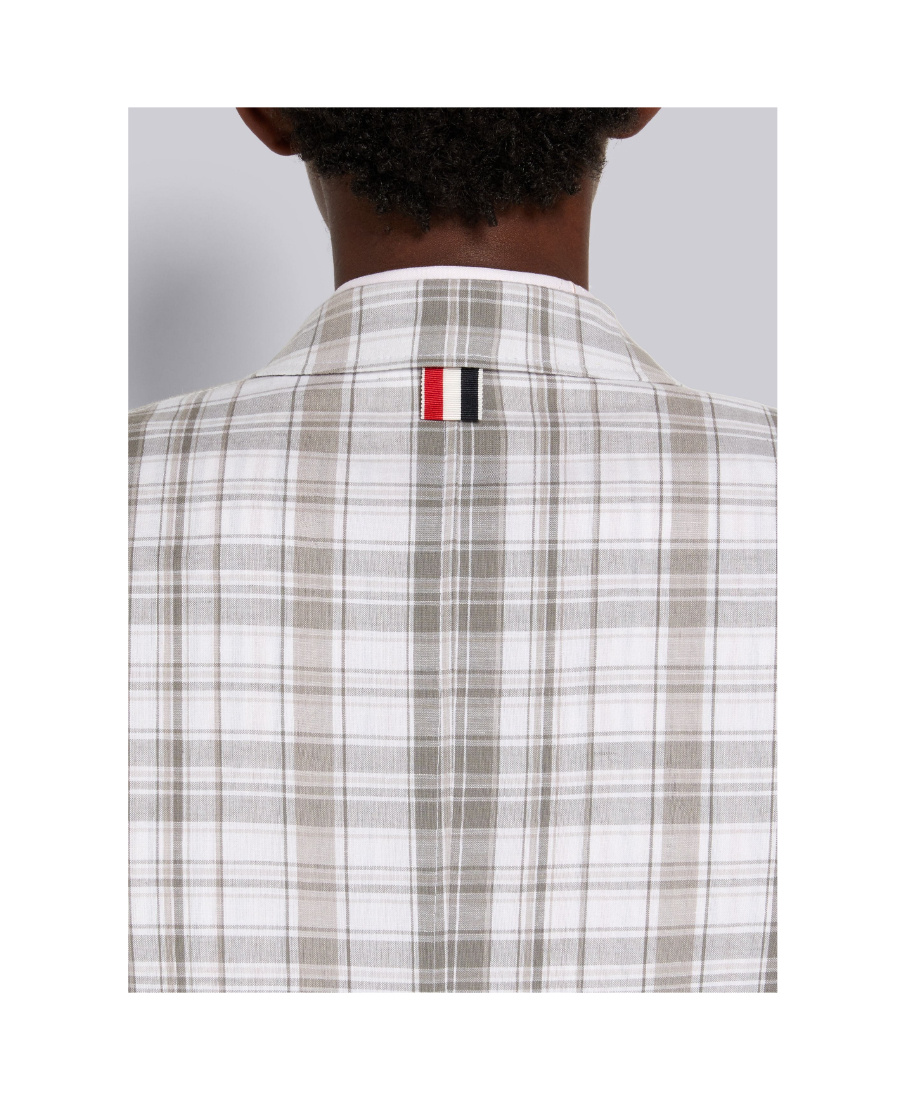 Shop Thom Browne Check Sports Jacket In White