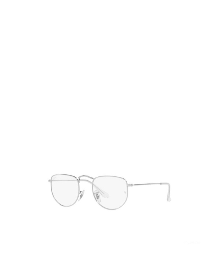 Ray Ban Logo Metal Frame Flat Mirror In White