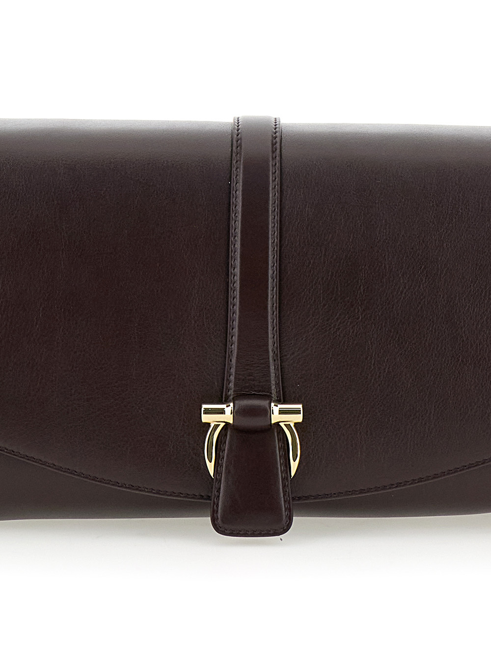 Shop Ferragamo Logo Buckle Shoulder Bag In Black