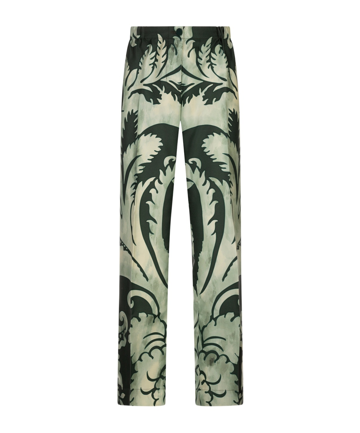 F.r.s For Restless Sleepers Patterned Trousers In Green