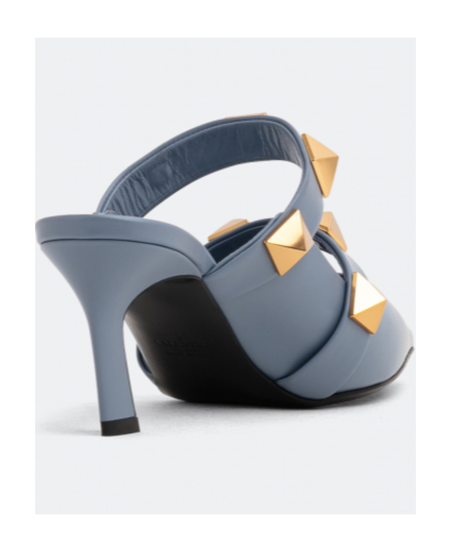 Valentino Logo Muller Shoes In Gray