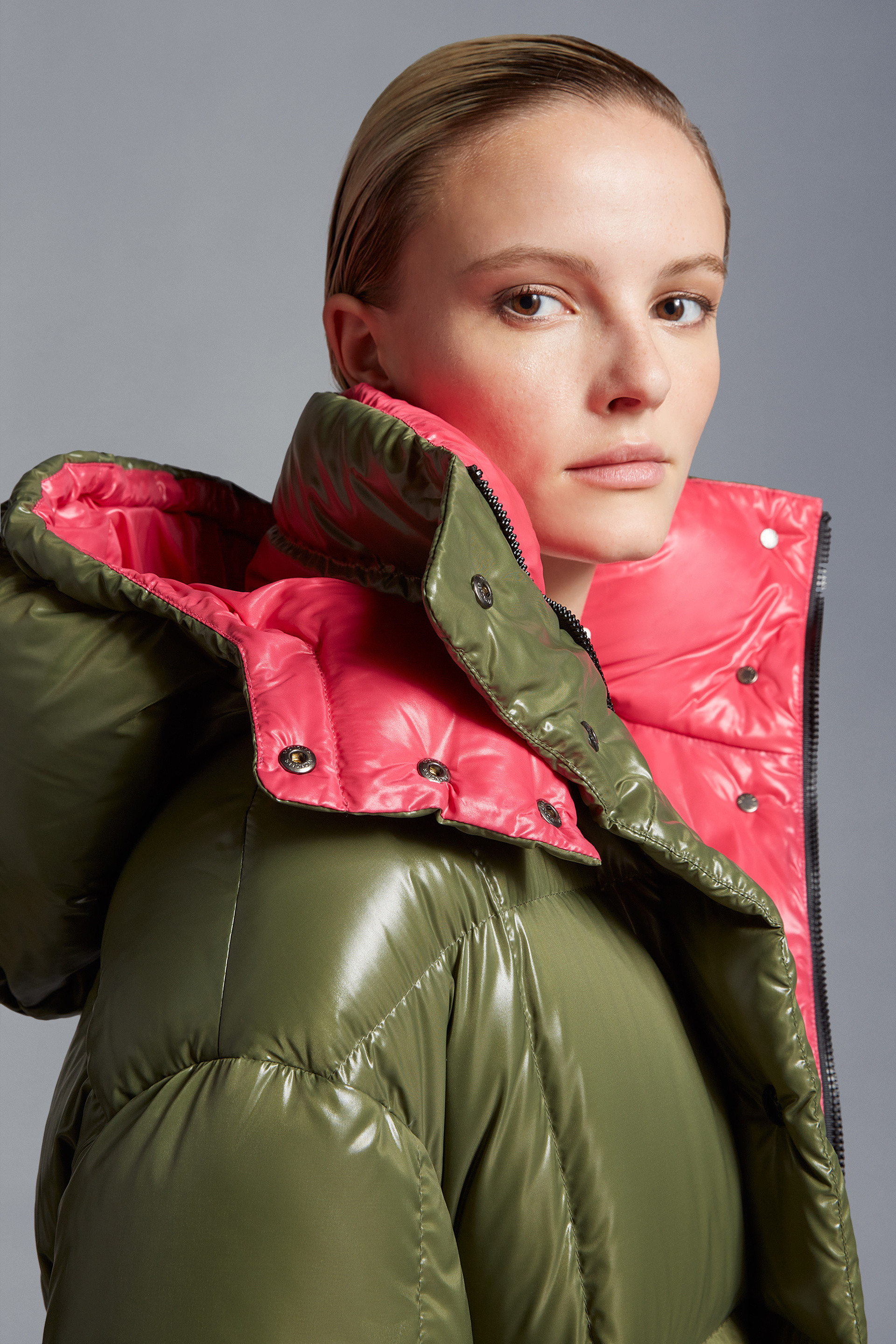 Moncler Parnaiba Quilted Coat In Green