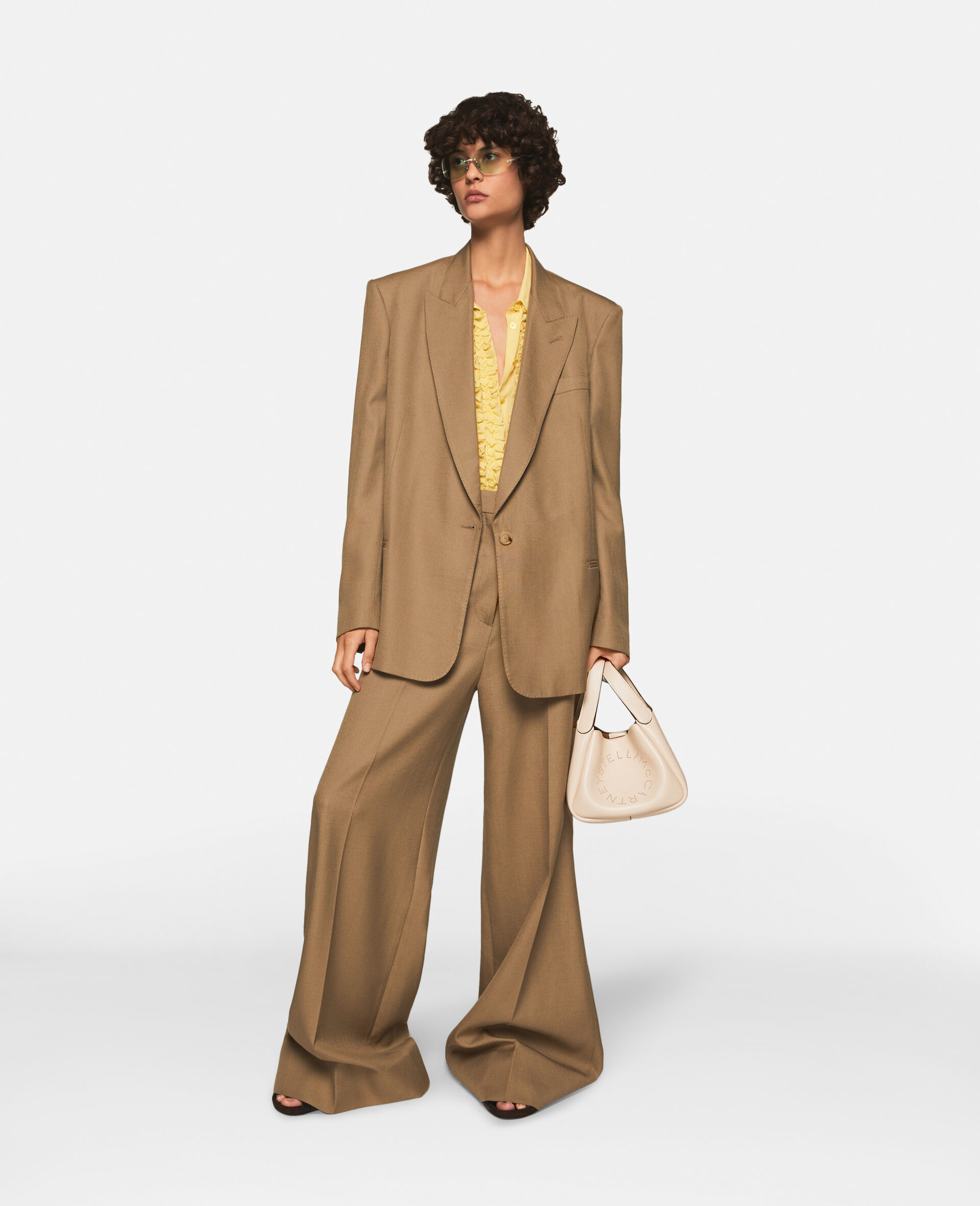 Stella Mccartney Single-breasted Blazer In Brown