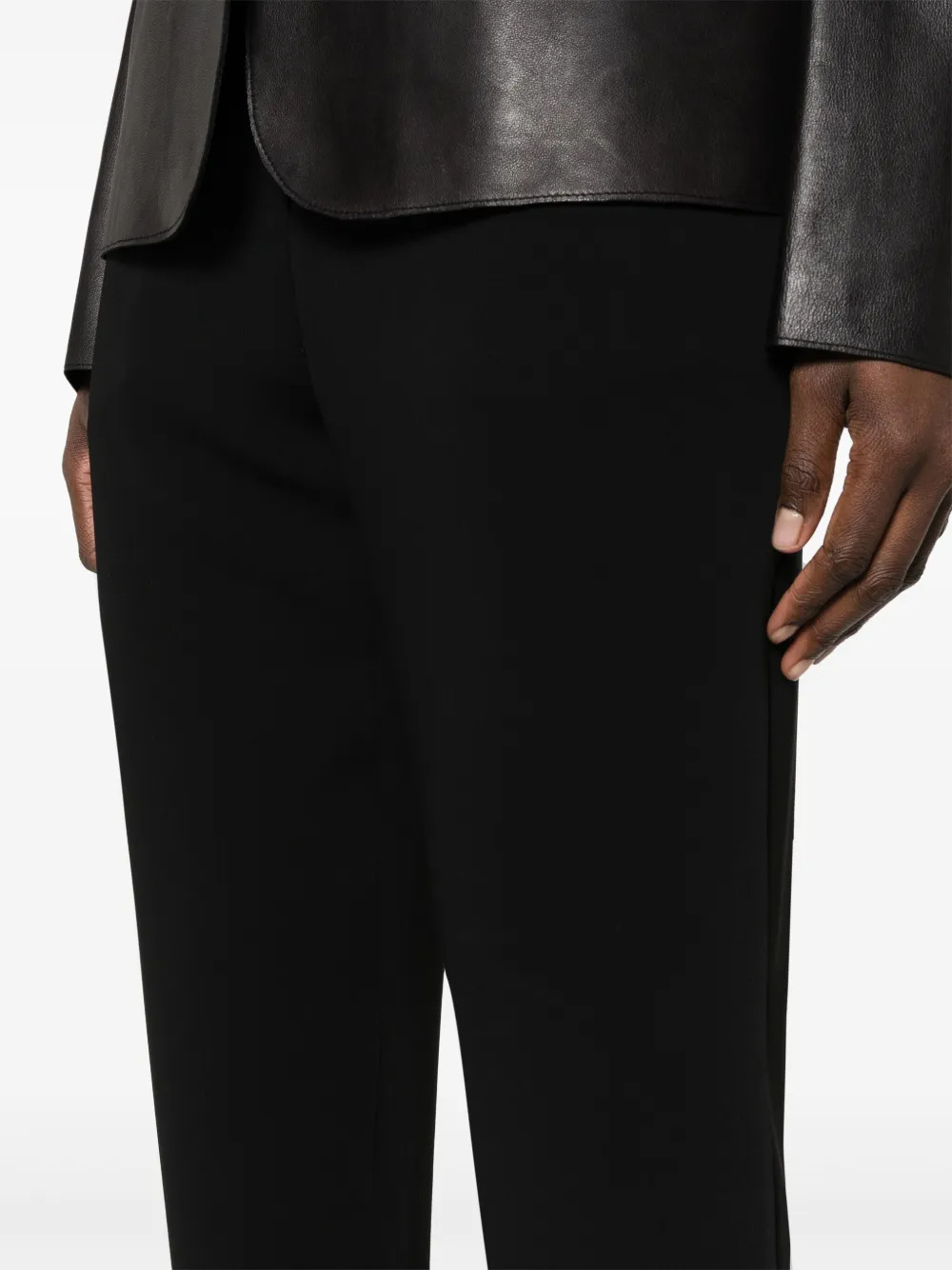P.A.R.O.S.H MID-RISE TAPERED-LEG TROUSERS