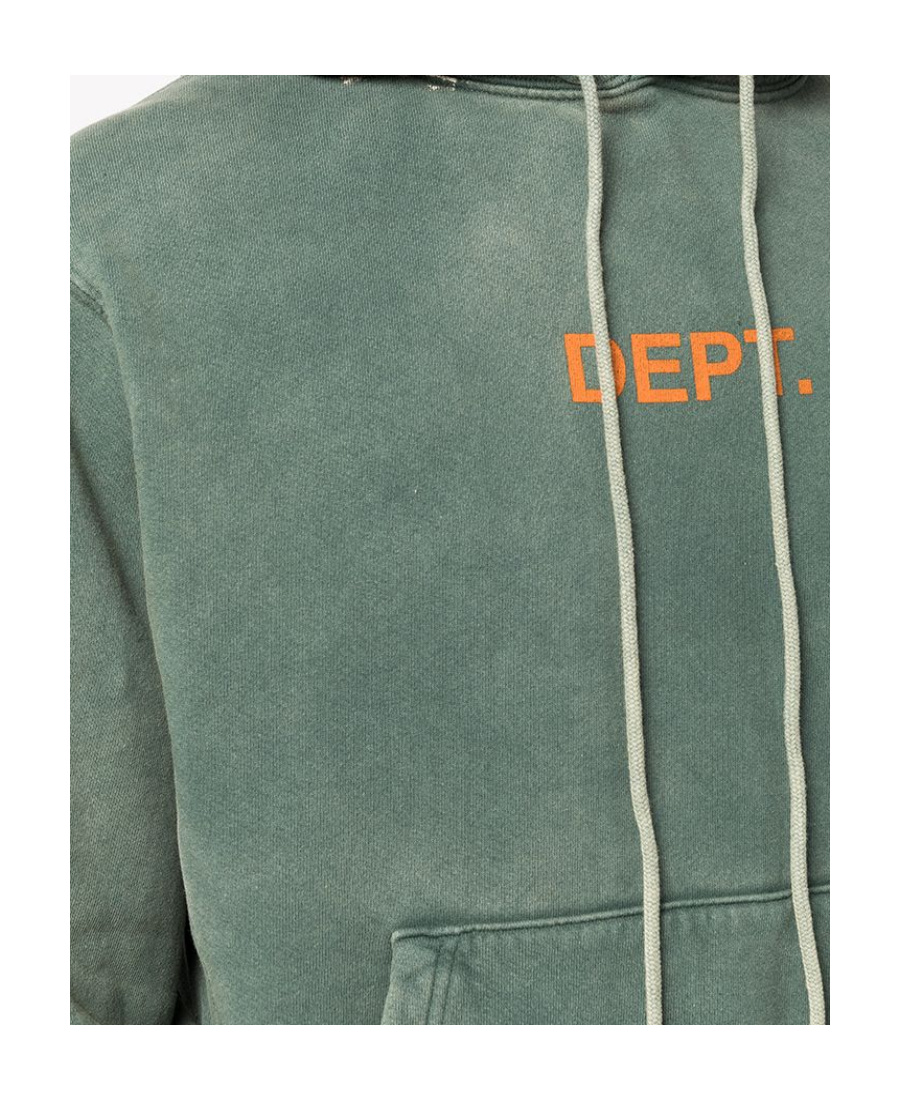 Gallery Dept. Logo Printed Hooded Sweater In Gray