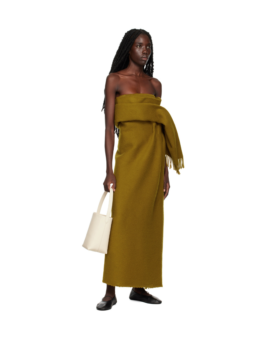 The Row Arachne Long Dress In Brown