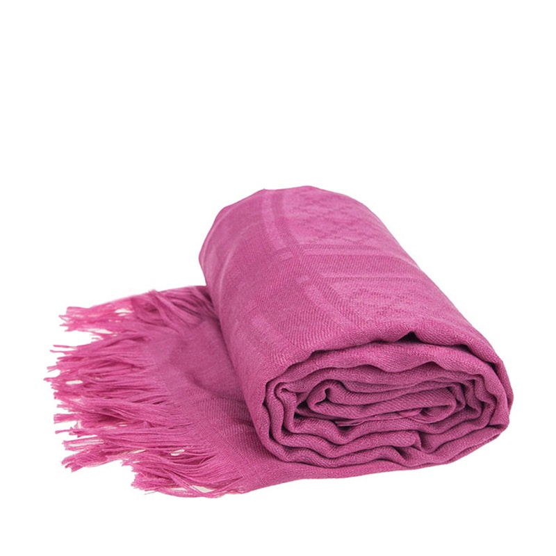 Gucci Logo Tassel Scarf In Pink