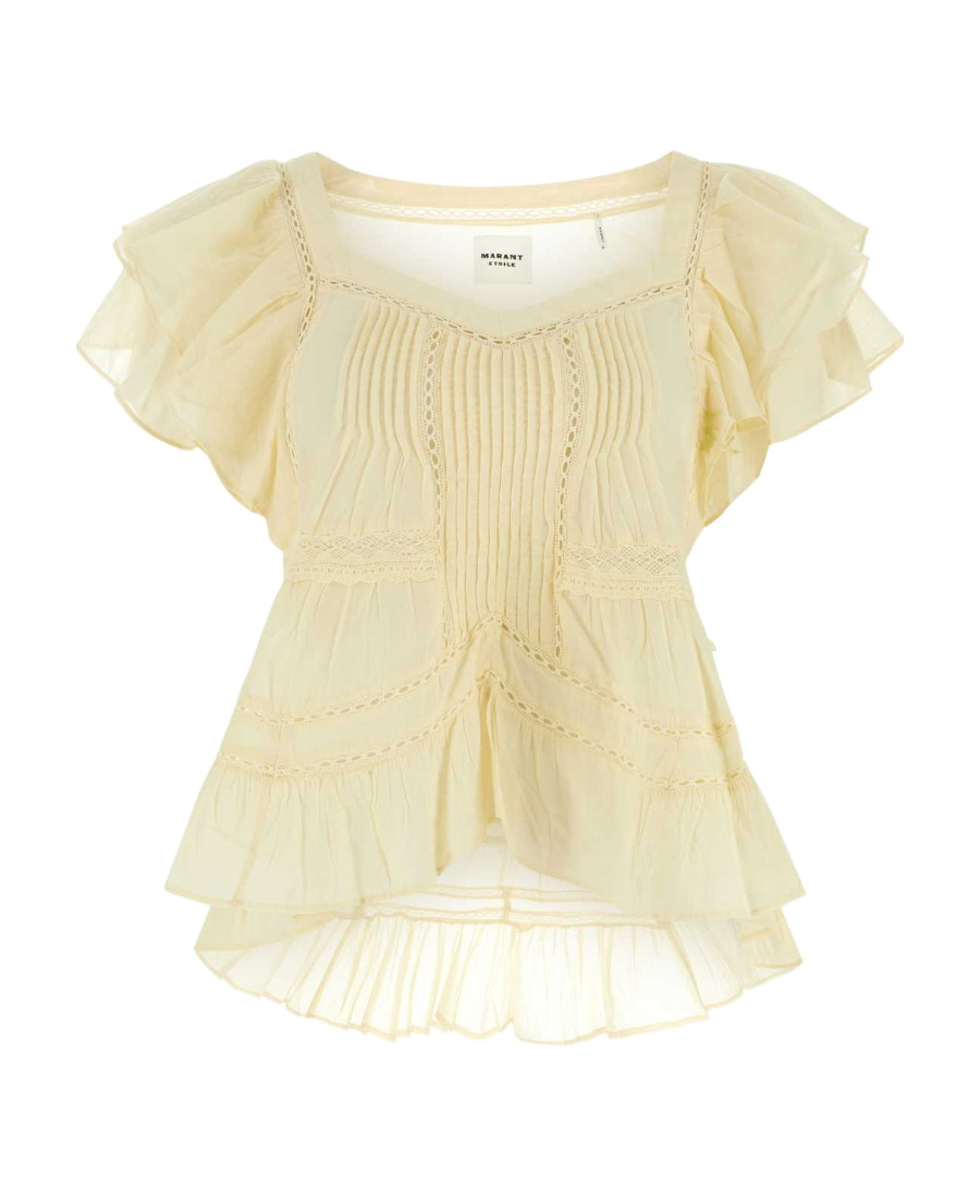 Isabel Marant Étoile Yellow Madrana Blouse In Nude