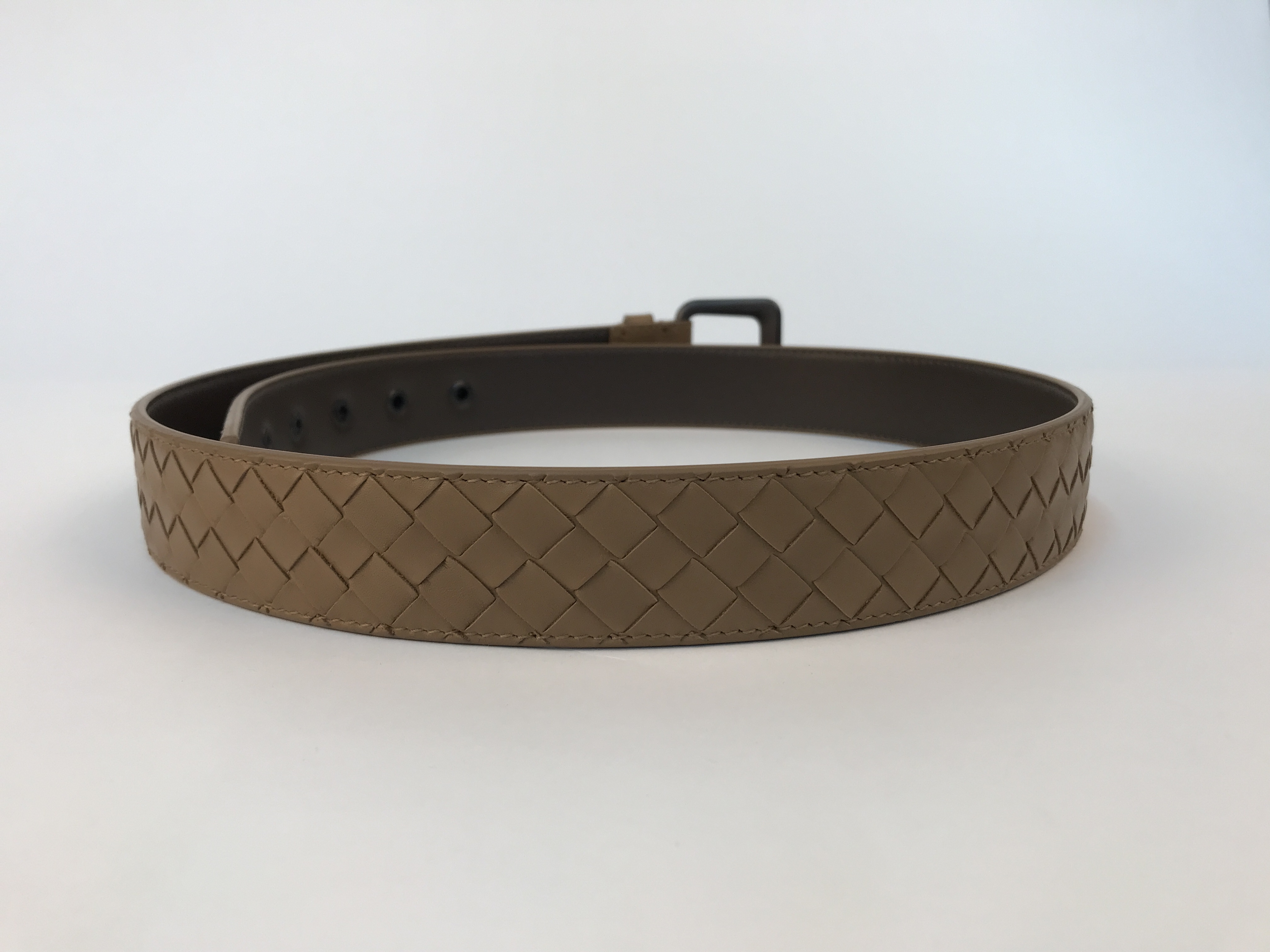 Bottega Veneta Weave A Belt In Green