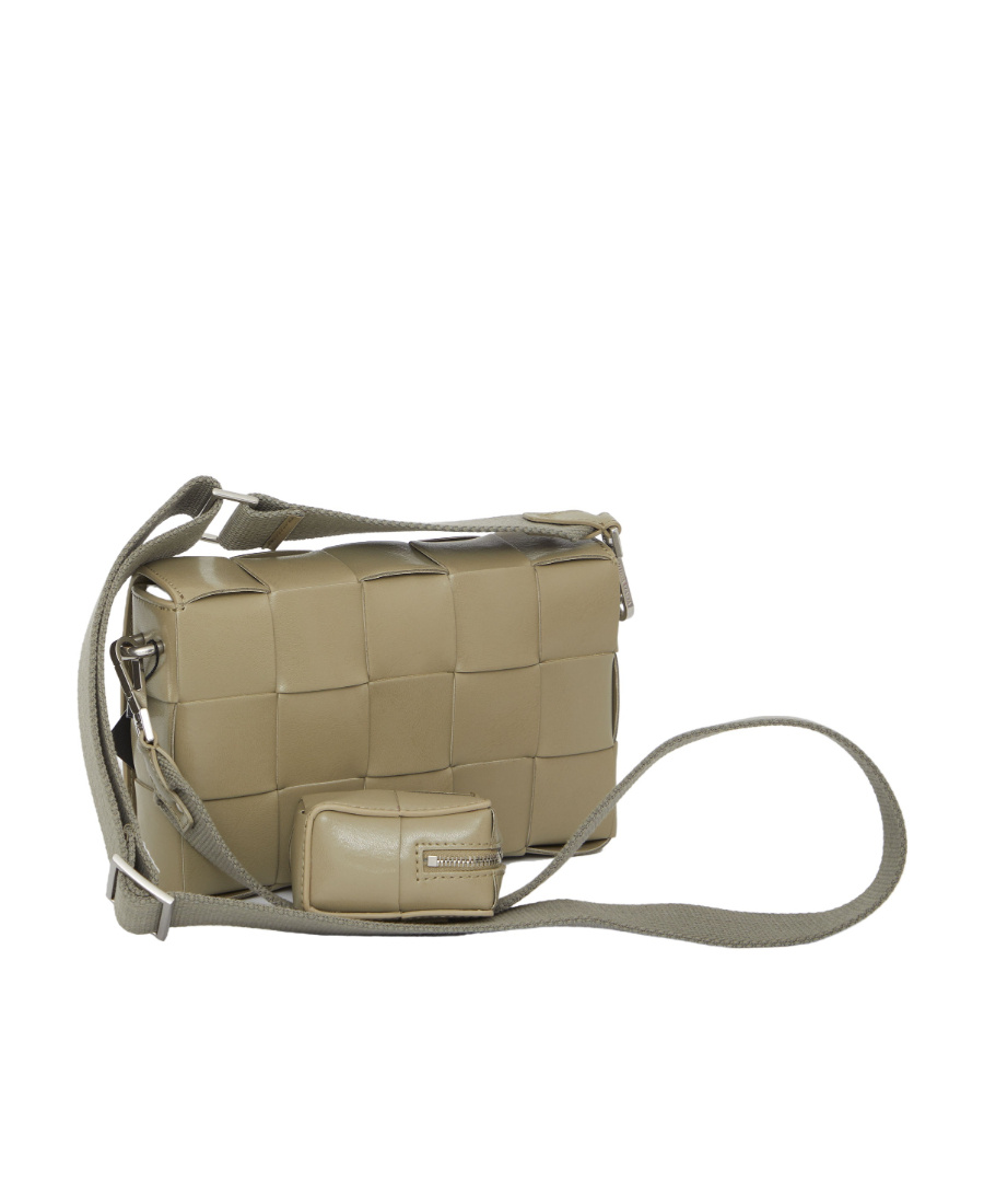 Bottega Veneta Medium Cassette Multi-function Strap Crossbody Bag In Nude