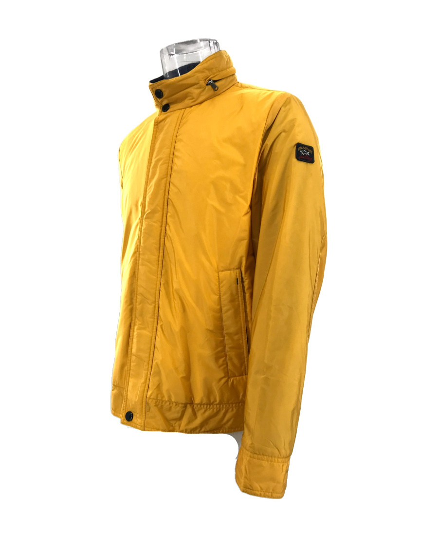 Paul & Shark Zipper Cotton Suit In Yellow
