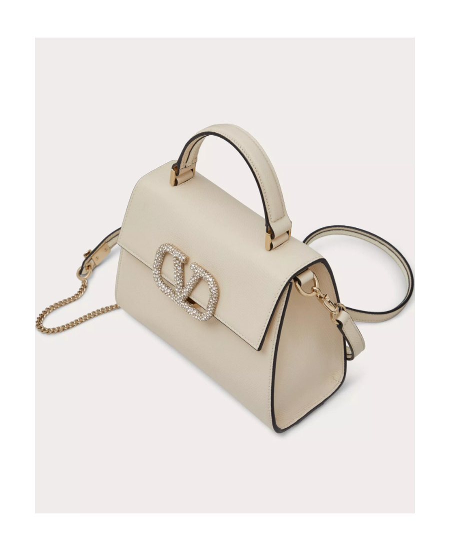 Valentino Logo-plaque Tote Bag In White