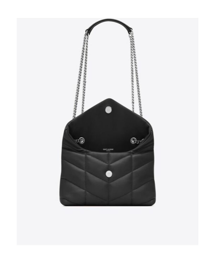 Saint Laurent Puffer Toy Quilted Shoulder Bag In Black