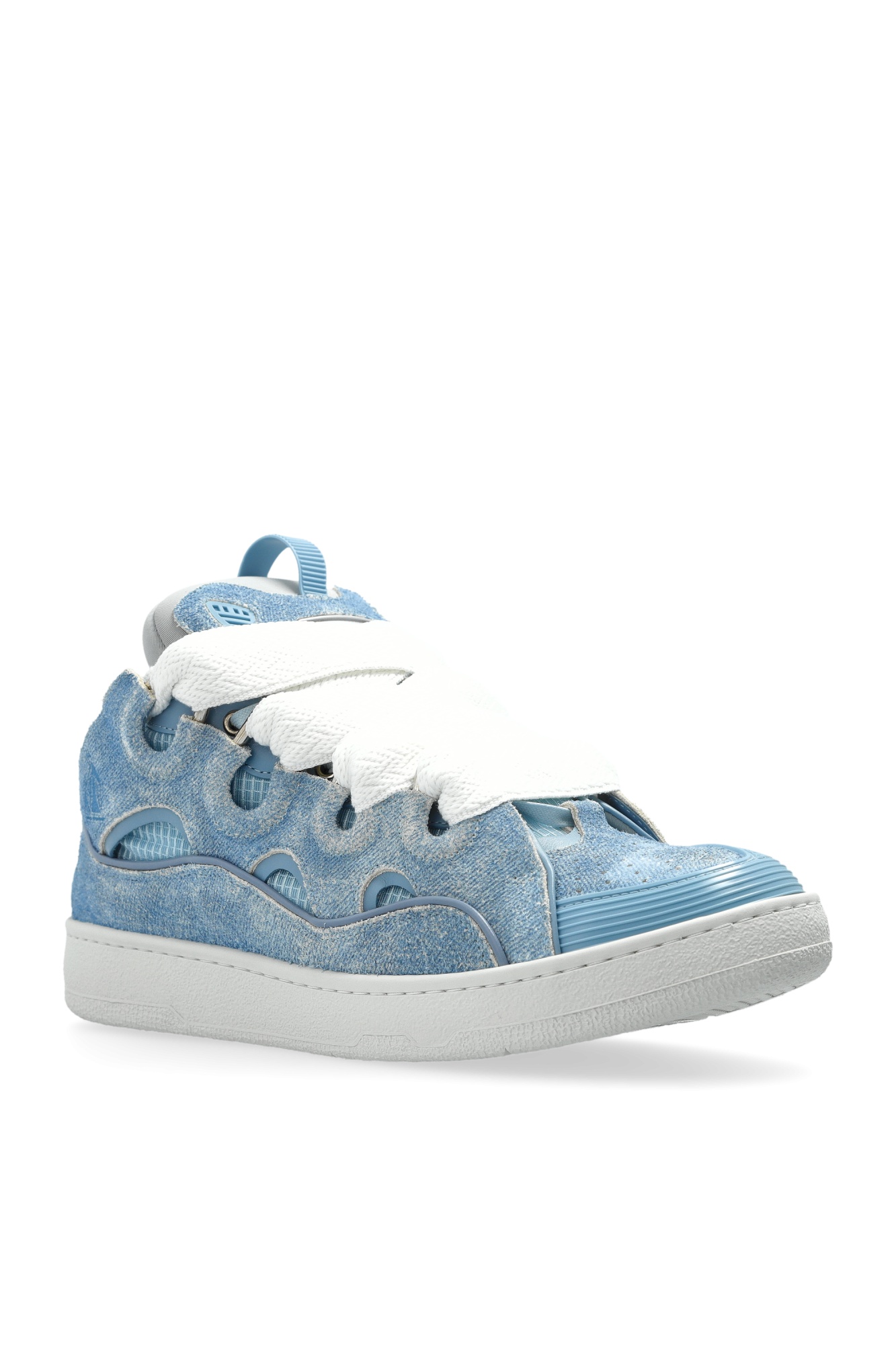 Lanvin Curb Denim Sneakers