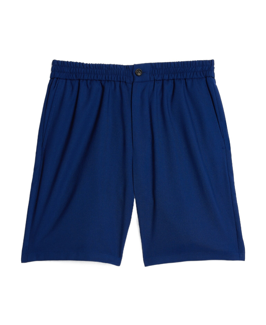 AMI ALEXANDRE MATTIUSSI STRAIGHT-LEG WOOL SHORTS