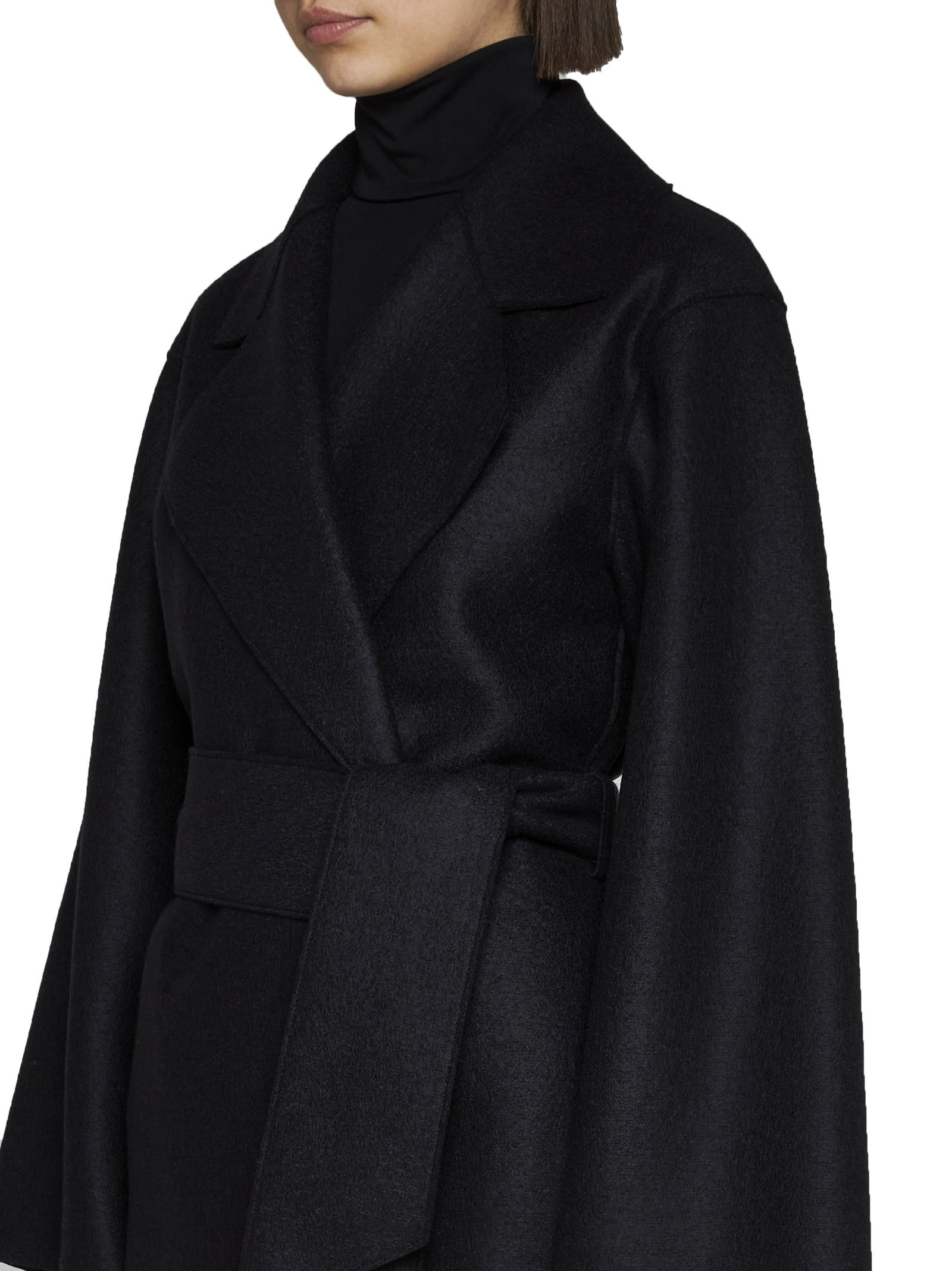 Harris Wharf London Coats In Black