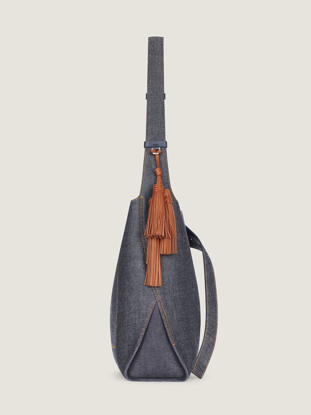 Givenchy Medium Belted Hobo Bag In Denim In Purple