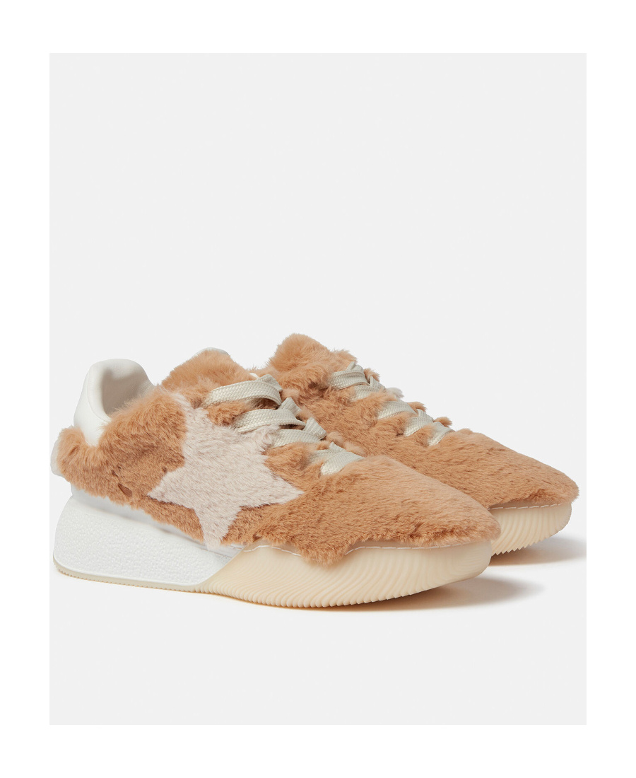 Stella Mccartney Loop Sneakers In Recycled Synthetic Fur In Multi