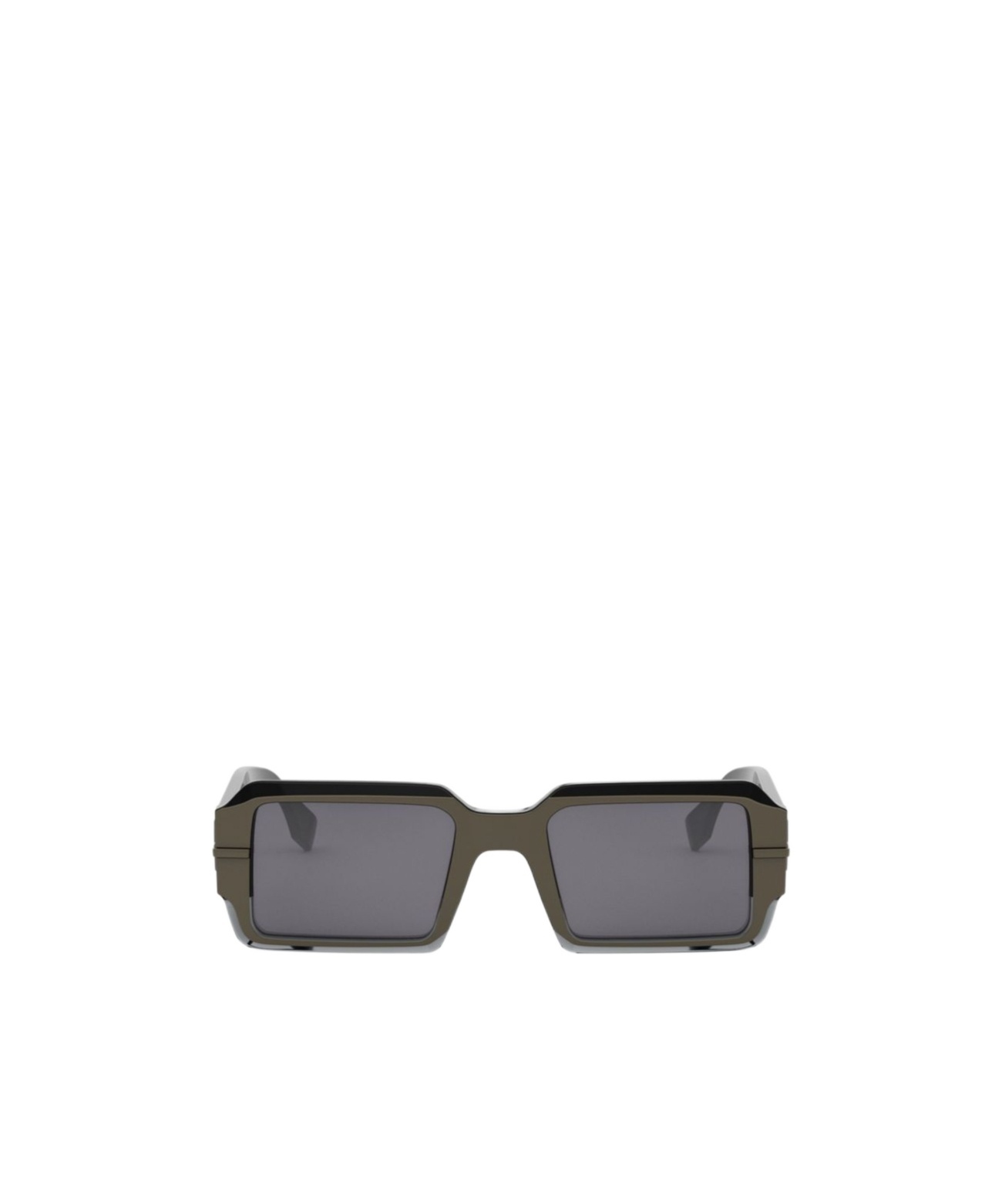 Fendi Rectangular Frame Sunglasses In Gray