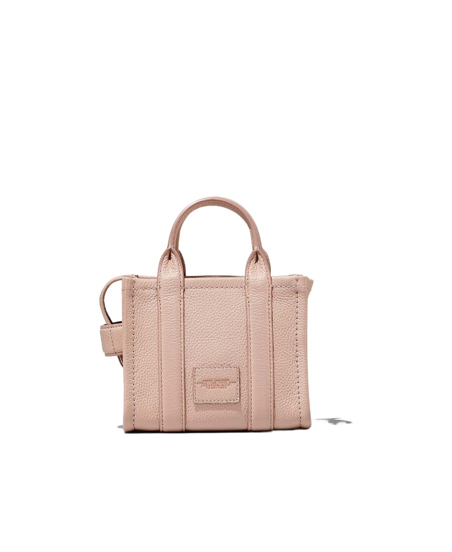 Marc Jacobs 'the Micro Tote Bag' Light Pink Shoulder Bag With Logo In Nude