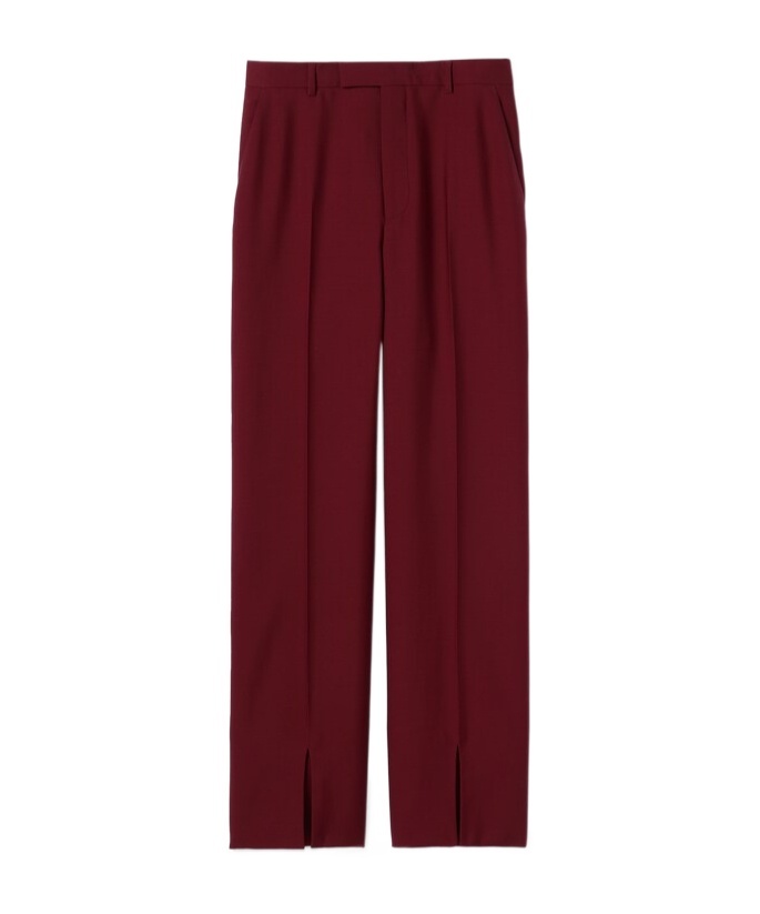 Gucci Wool Trousers With Front Pleats And Pockets In Brown