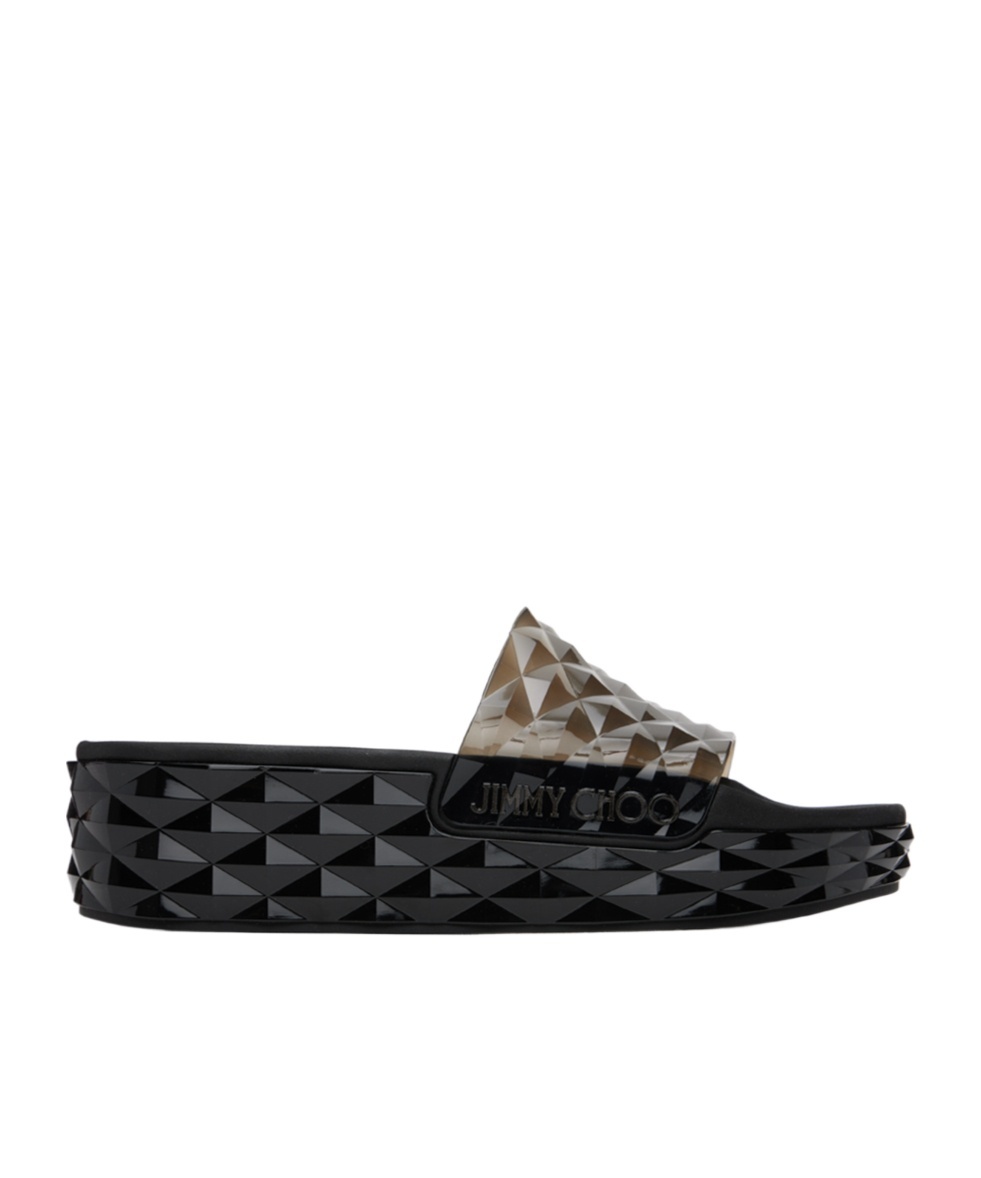 JIMMY CHOO DIAMOND THICK BOTTOM FLIP-FLOPS