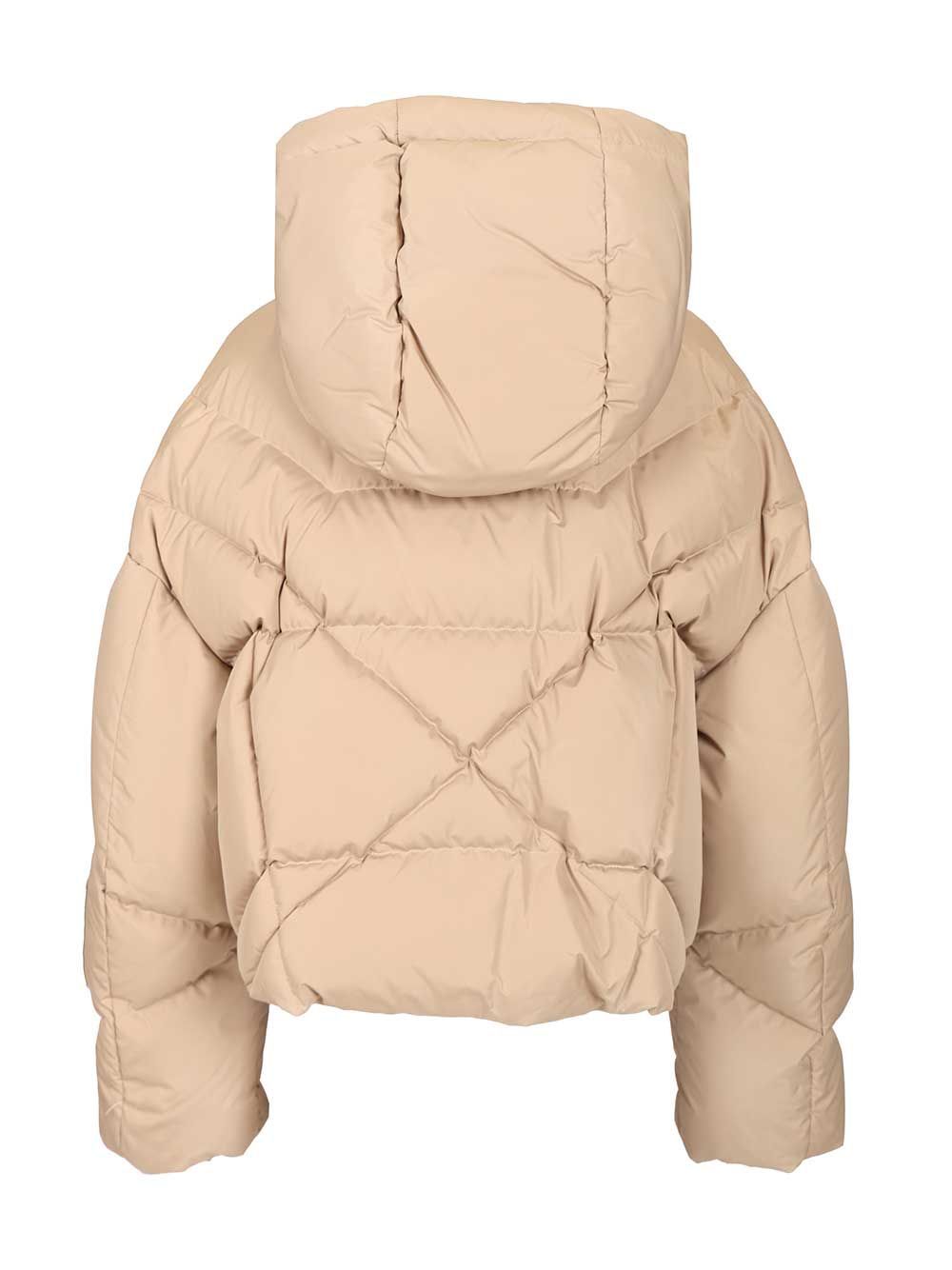 Khrisjoy Long-sleeved Down Jacket In Brown