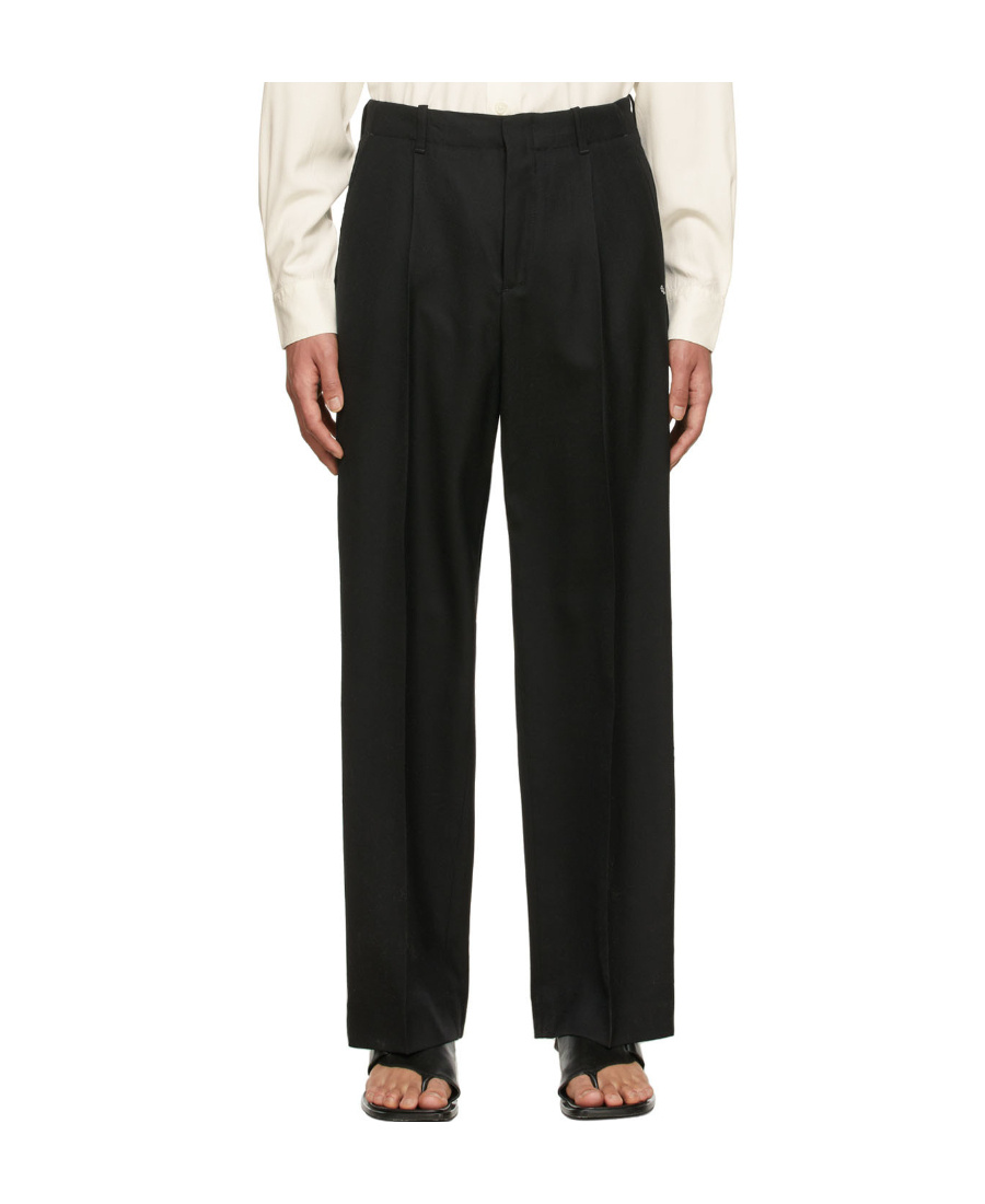 Our Legacy Borrowed Chino Wool Trousers In Black