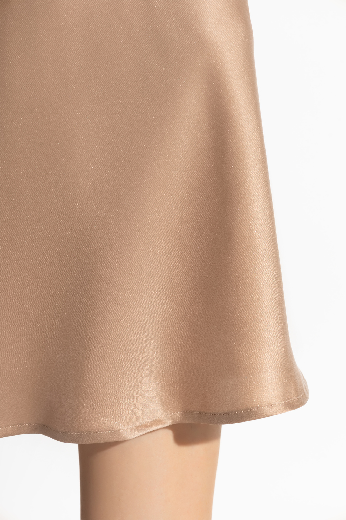 Blumarine Bias-cut Silk Shirt In Nude