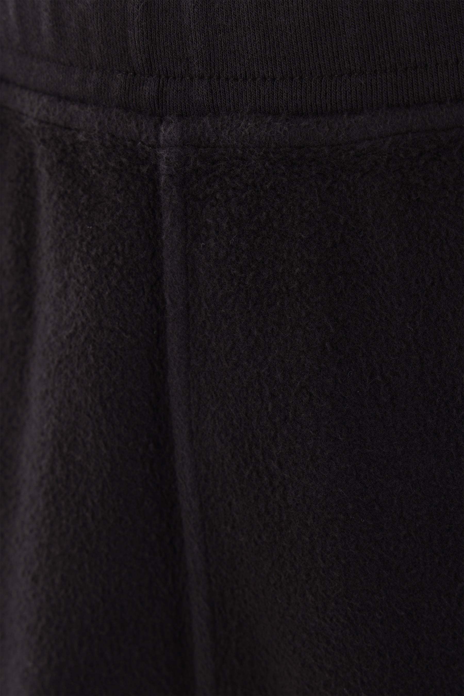 Stone Island Compass-badge Fleece Trousers In Black