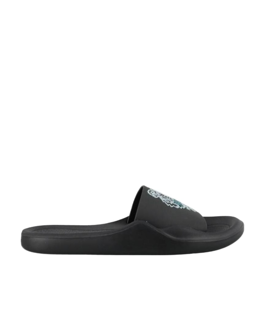 Kenzo Tiger Pool Mules In Black