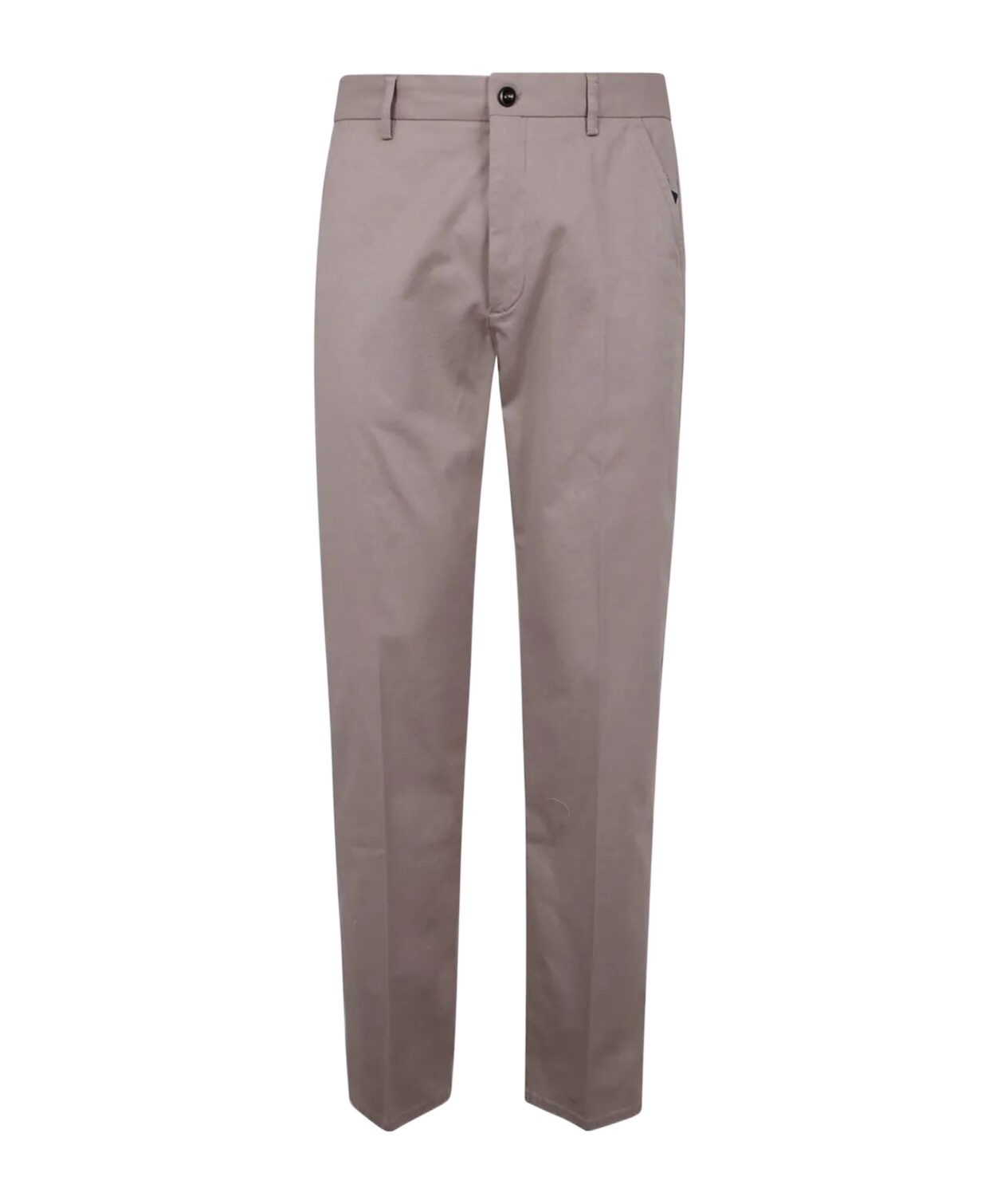 Incotex Pressed-crease Chino Trousers In Gray
