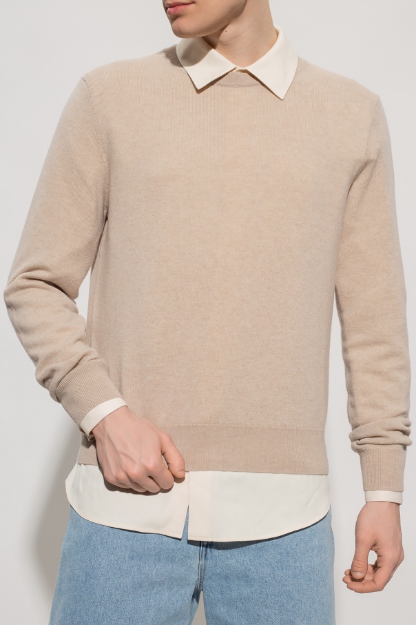 The Row Benji Long-sleeved Pullover In Nude