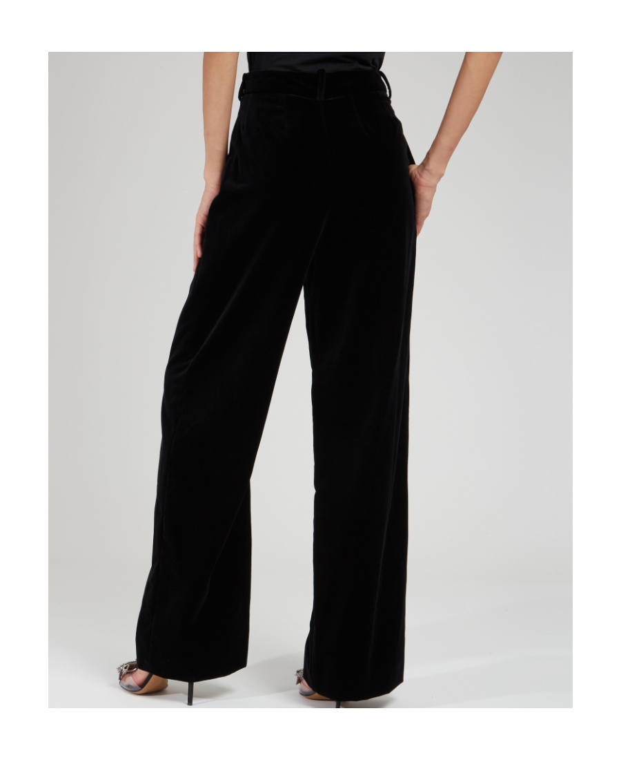 Alexandre Vauthier Belt Ring Casual Pants In Black