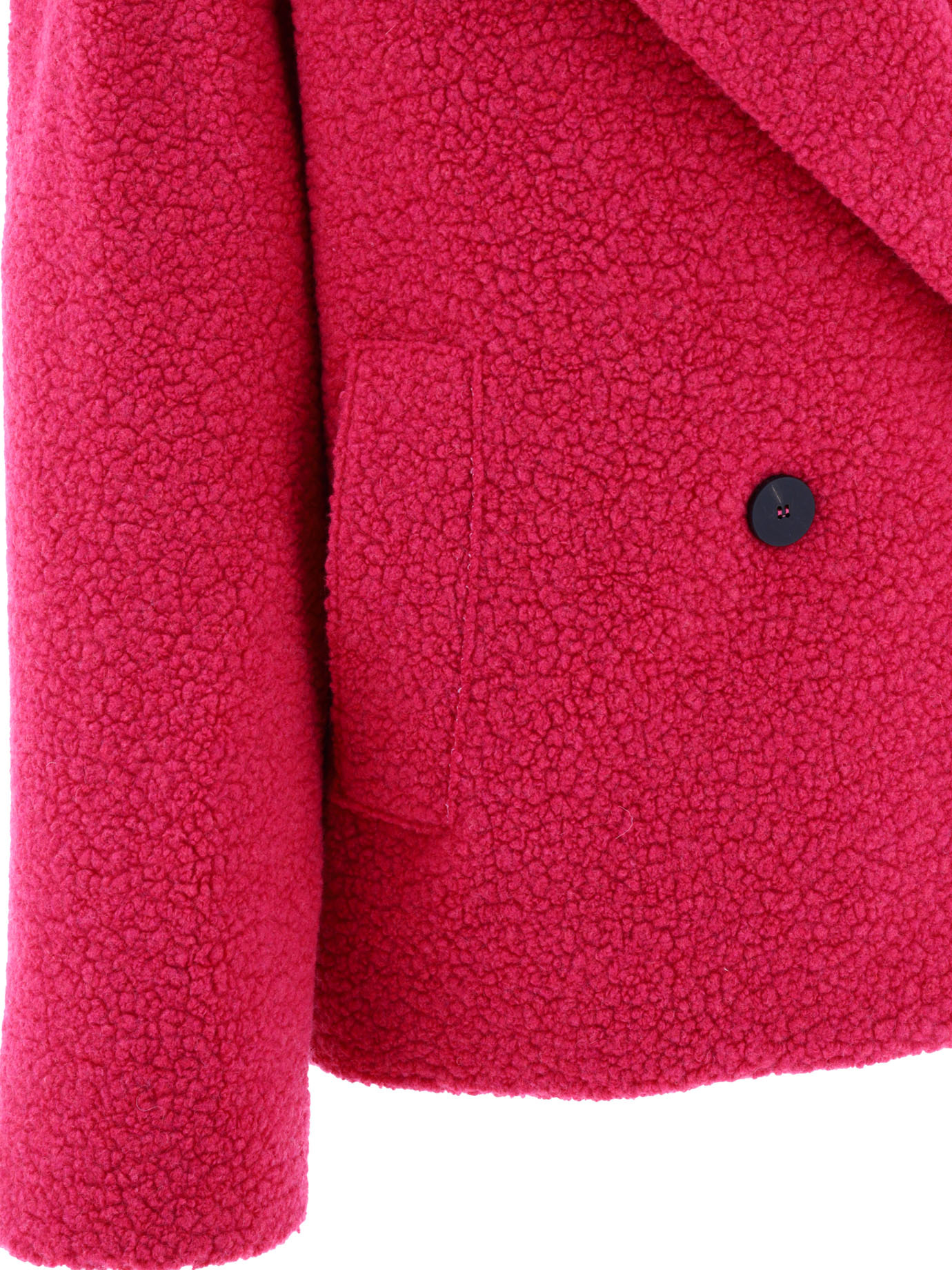Shop Harris Wharf London Hoop Coat In Red