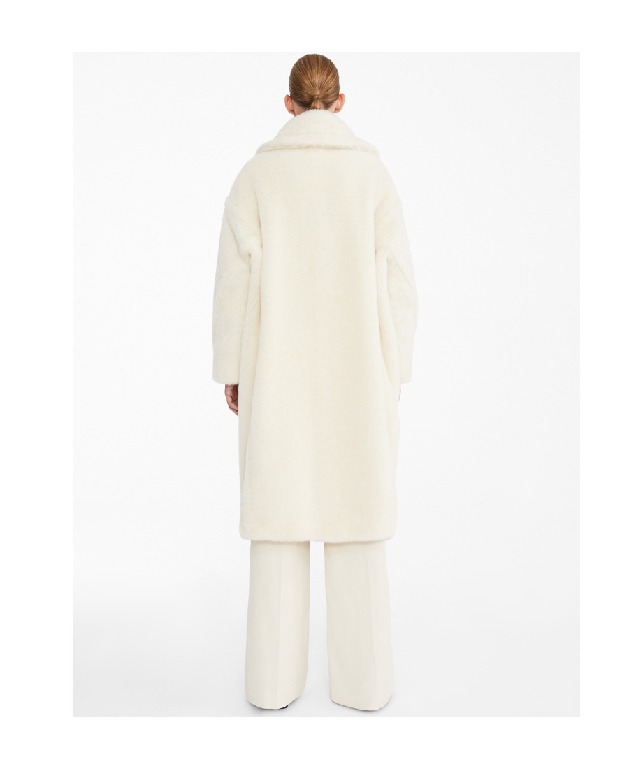 Max Mara Teddy Bear Icon Double-breasted Coat In Nude