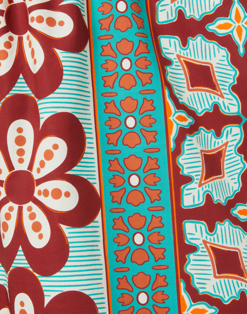 La Doublej Printed Cotton Shorts In Multi