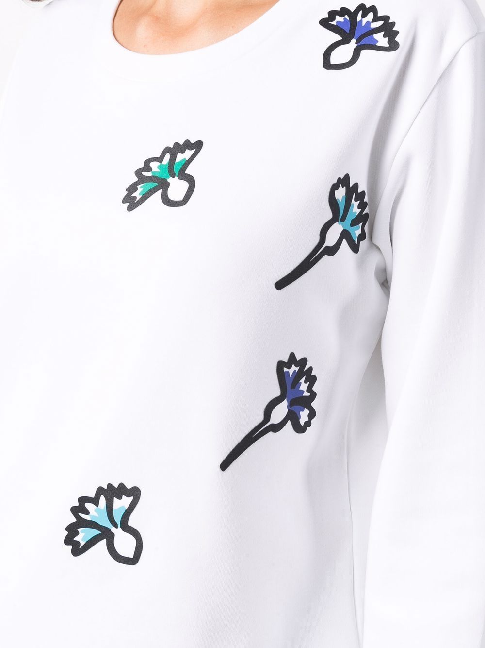 EMPORIO ARMANI FLORAL PRINT SWEATER