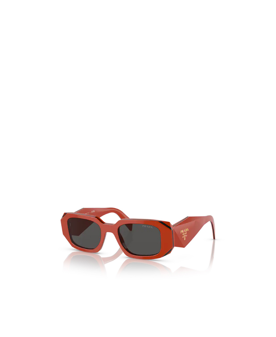Prada Eyewear Rectangular Frame Sunglasses In Black