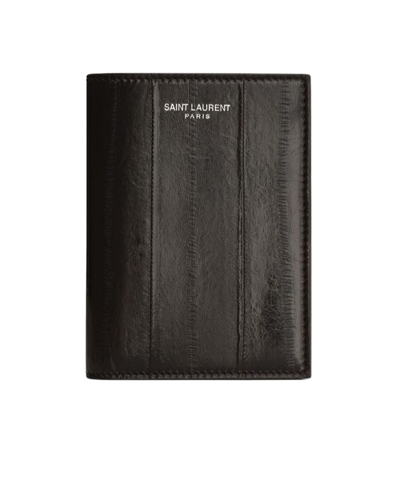 Saint Laurent Folding Wallet In Black