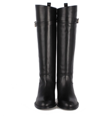 Ferragamo Logo Boots In Black