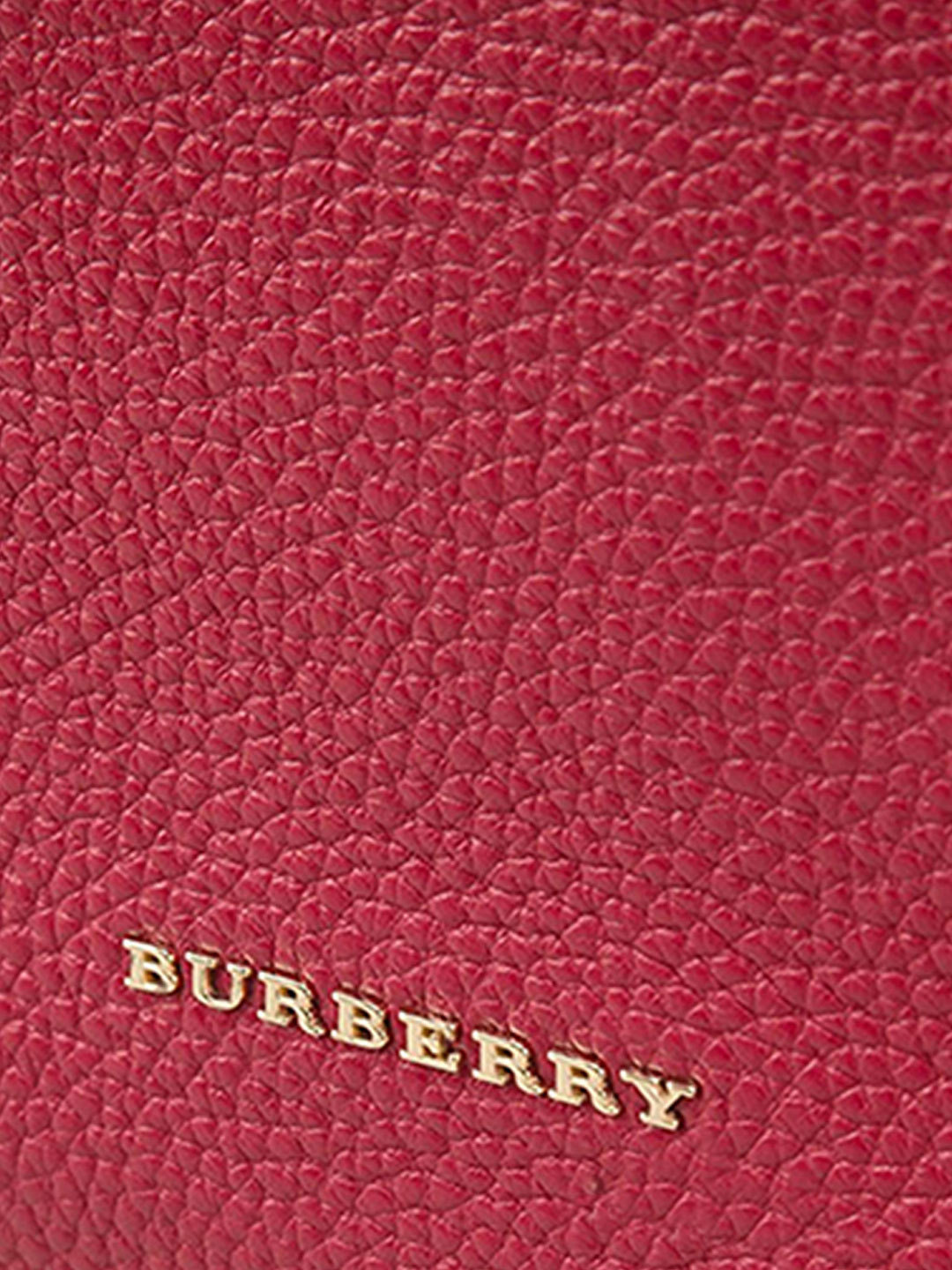 Burberry Logo Details Handbag In Red