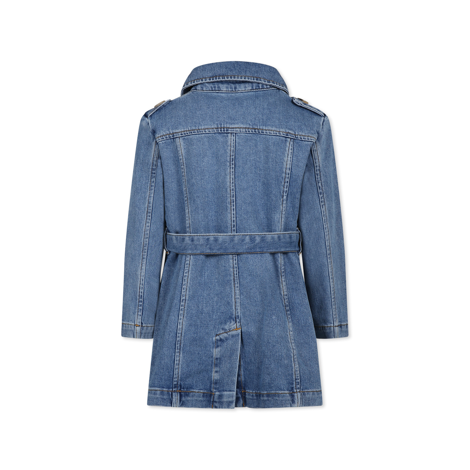 Maxco. Long-sleeved Denim Windbreaker In Blue