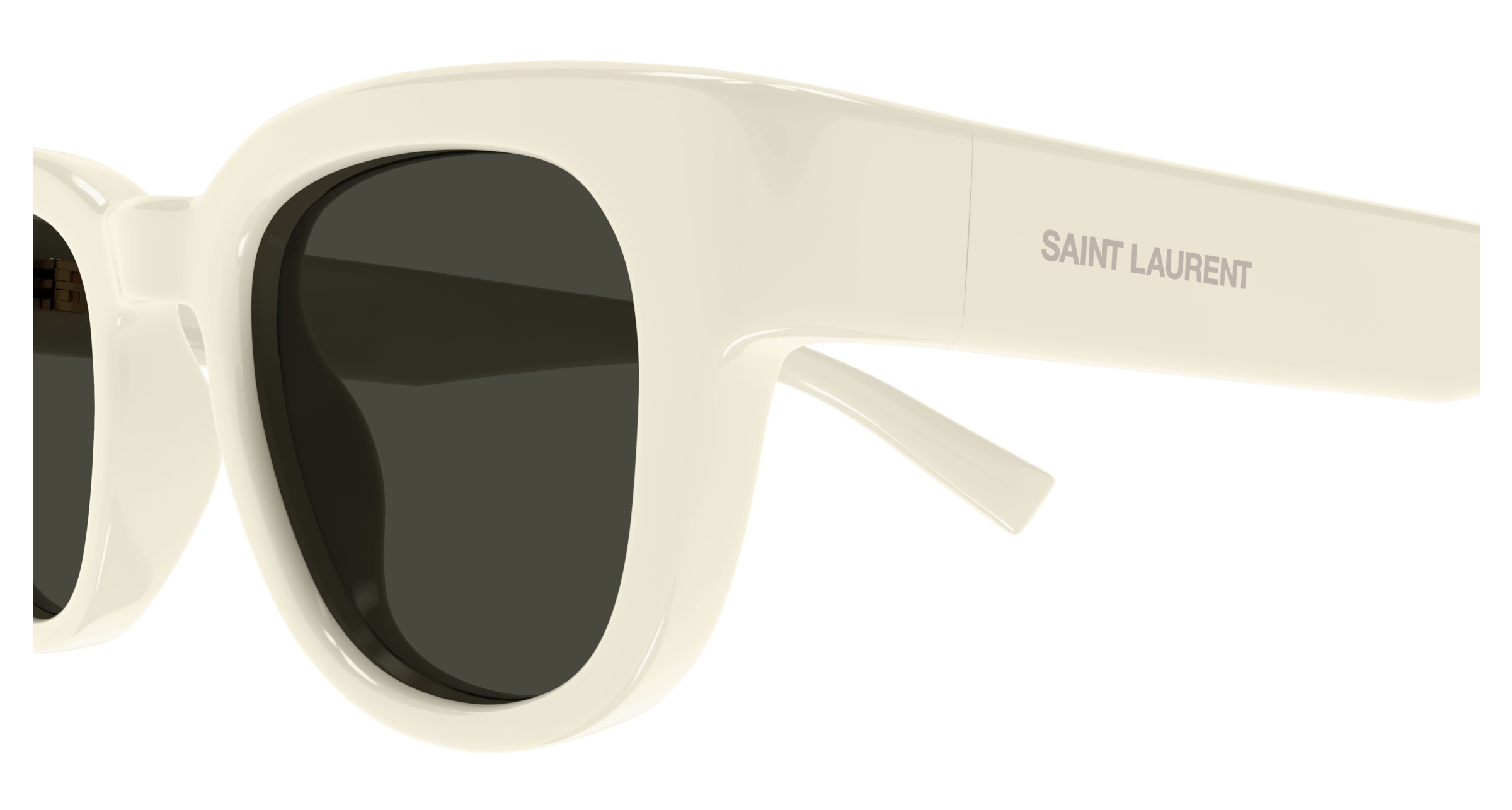 Saint Laurent Square-frame Sunglasses In White