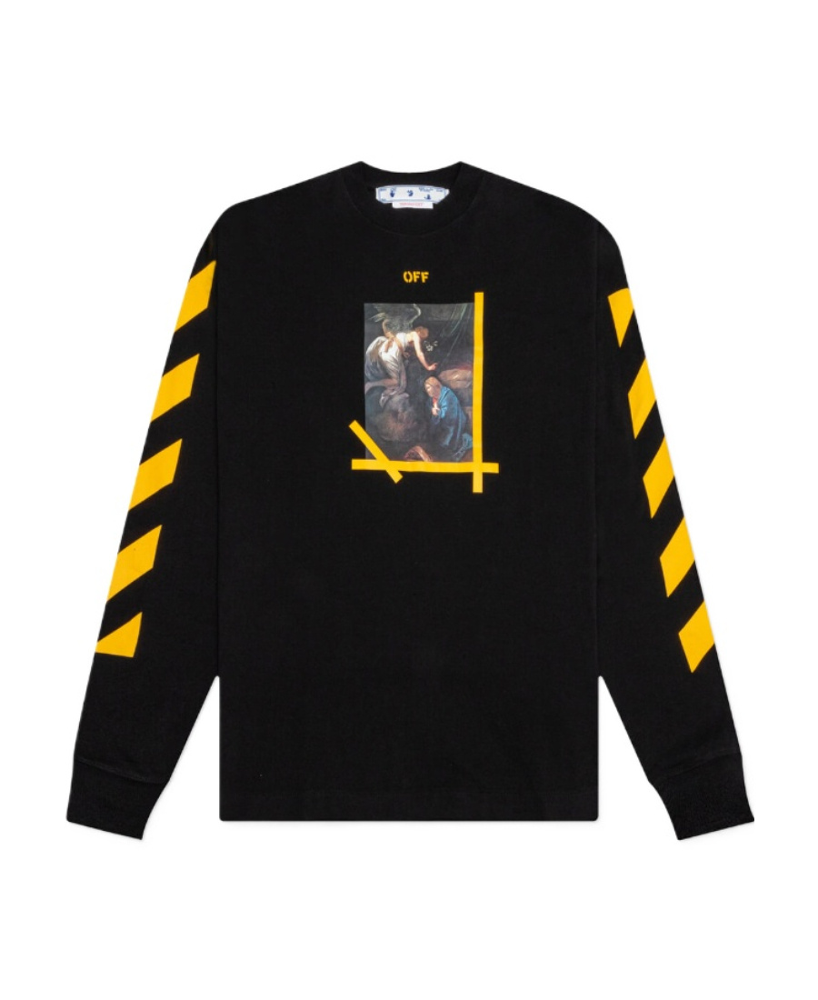 Off-white Caravaggio Painting Cotton T-shirt In Black
