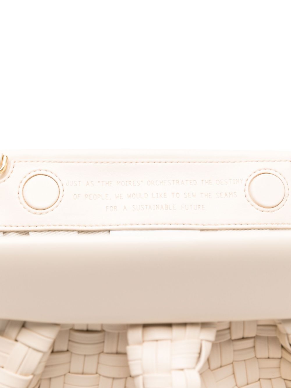 Themoirè Bios Clutch In White
