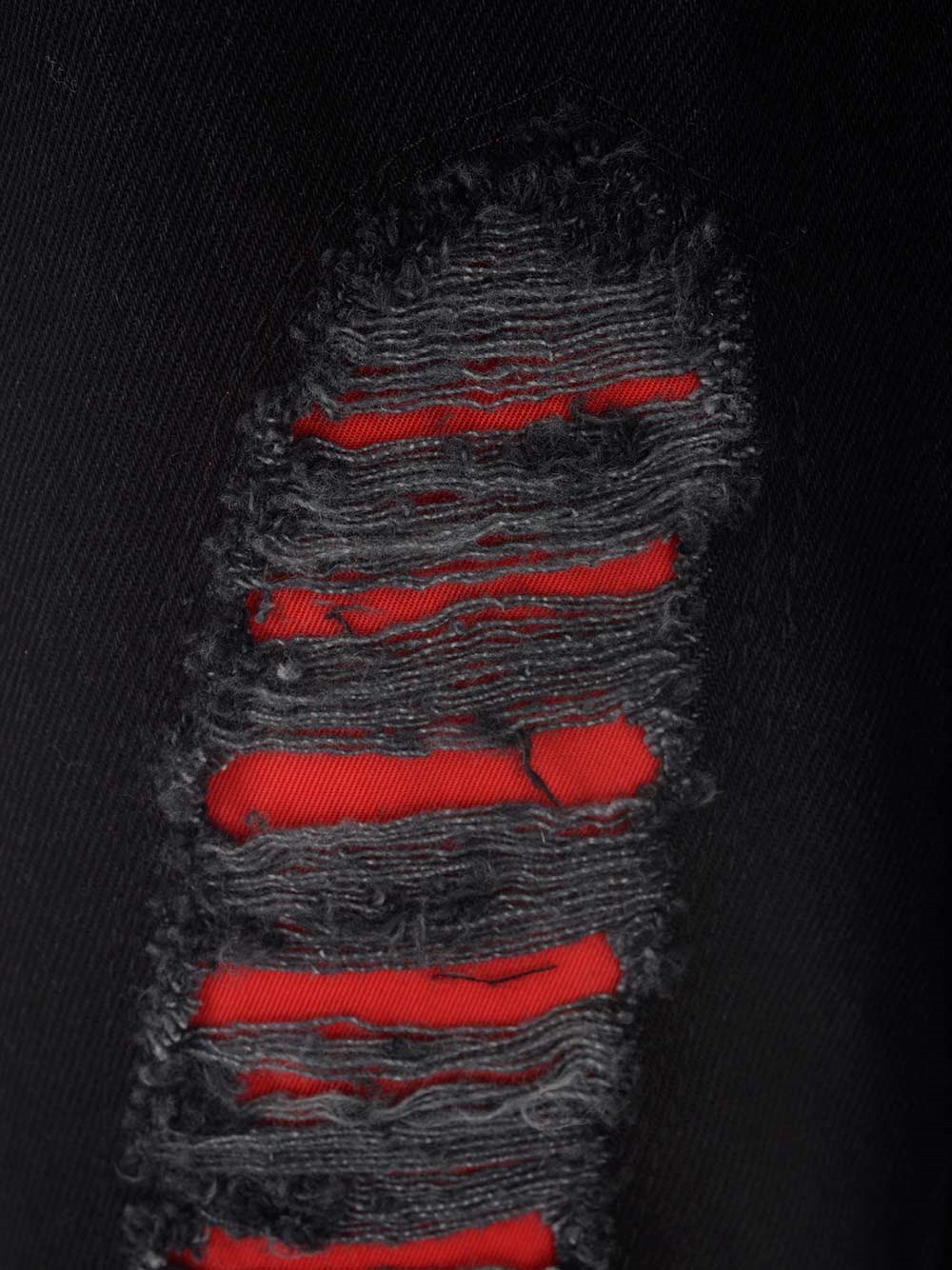 Alexander Mcqueen Ripped-detail Slim-fit Jeans In Black