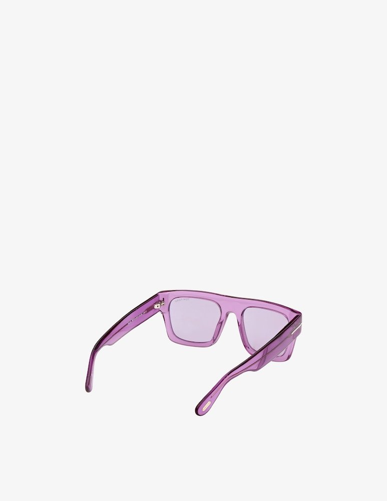 Tom Ford Logo Sunglasses In Purple