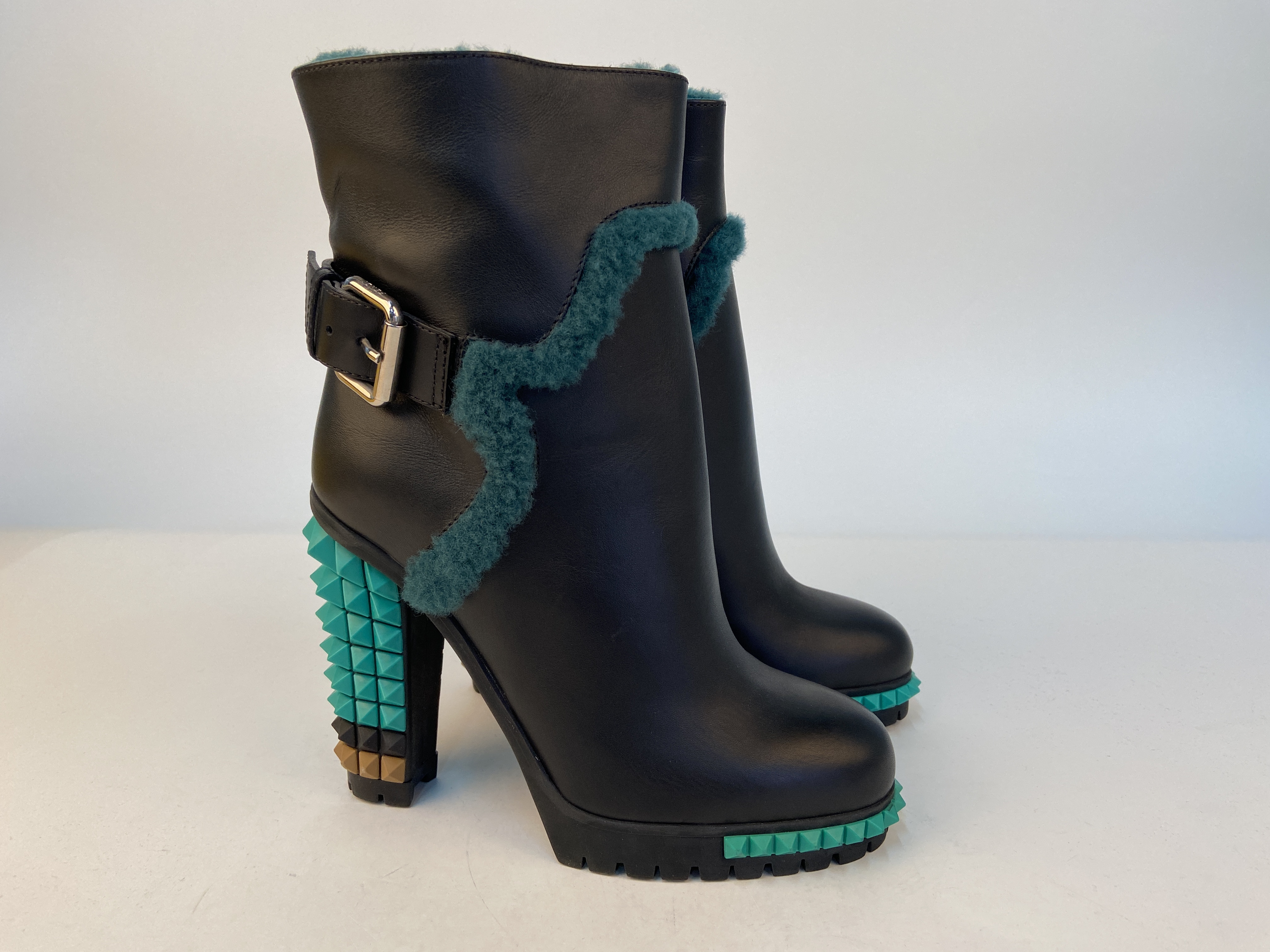 Fendi High-heeled Boots In Black