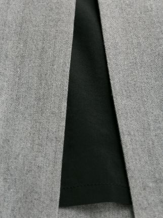 Shop Karl Lagerfeld Hook-eye Ribbon Detail Skirt In Gray
